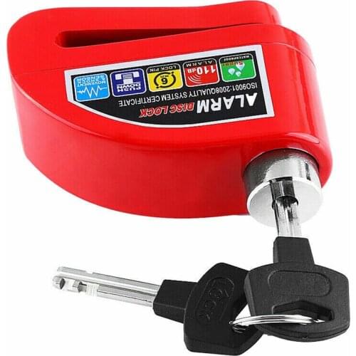 Motorcycle Scooter Disc Brake Lock Motor Bicycle Anti-theft Wheel Disc Brake Lock Waterproof Security Alarm Protection
