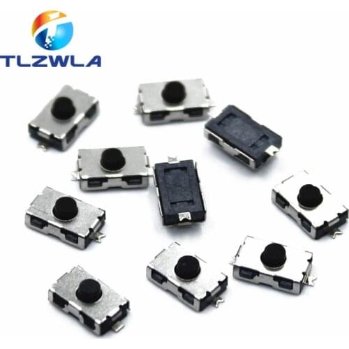 10PCS 3*6*2.5 NC Micro Switch Normally Closed 3*6 SMD Touch Silica Gel Button Keys Interrupteur 4*6 NC Soft Button SMD 3x6x2.5