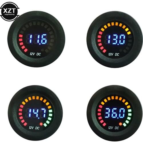 DC 12V Car LED Digital Voltmeter Panel Volt Meter Monitor Gauge Display Universal Car Motorcycle Boat Accessories