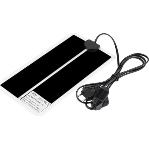 2020 New 15*28CM Adjustable Temperature Reptile Heating Heater Mat Portable Size Super Thin Pet Heating Pad For Dog Cat EU plug