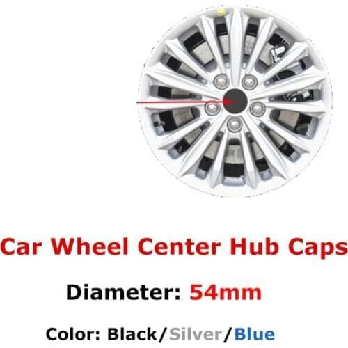 4pcs/set 54mm For Ford Car Styling Wheel Hub Center Caps Emblem Tires Rim Hubcap Dust Cover ABS Decor Stickers Auto Accessories