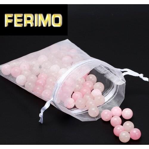 50pcs/Lot Colorful Transparent Packs Drawstring Pouches Sachet Organza Gift Bag For Jewelry Wedding Party Beads Packing