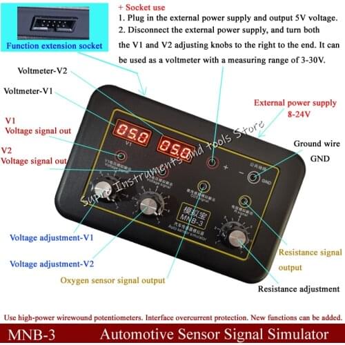 Automobile Vehicle Signal Generator Voltmeter MNB-2 Car ECU Tester Auto Sensor Signal Simulator Repair Tool