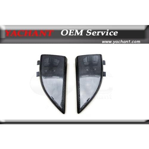 Car Styling Carbon Fiber Rear Spats Addon Fit For 2015-2017 MB C217 S63 Coupe OEM Style Rear Bumper Addon