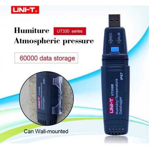 UNI-T UT330A/B/C Digital data logger temperature humidity usb 60000 Temp Recorder Logger Temperature Recorder -40~80C(-40~176F)