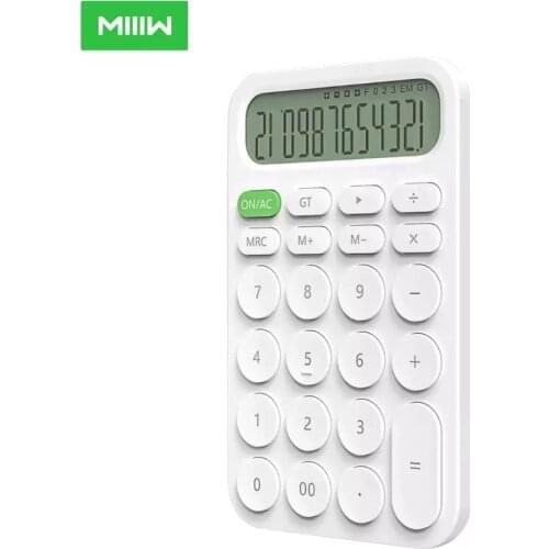 Xiaomi MIIIW 12 Digital Calculator LED Display Mini Desktop Electronic Portable Calculator Automatic Shutdown For Office