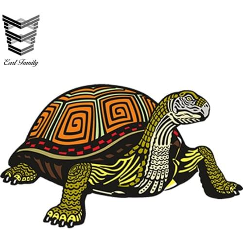 EARLFAMILY 13cm x 7cm Car Styling Car Sticker Vinyl Sticker Decal Laptop Car Bike Tortoise Girls Gift Waterproof Accessories