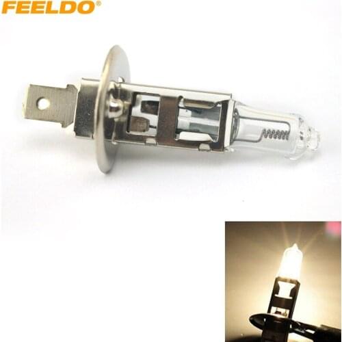 FEELDO 1pc Warm White Auto DC 24V 70W/100W H1 Halogen Bulb Truck Bus Headlight Foglight Driving Lamp 3000K #HQ1668