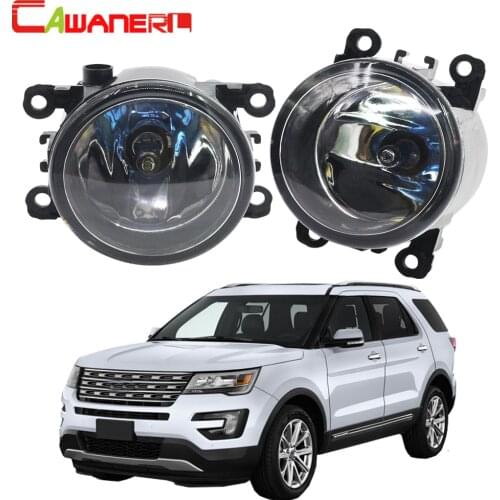 Cawanerl For Ford Explorer 2011-2014 2 Pieces H11 100W Car Halogen Fog Light DRL Daytime Running Lamp 12V High Power