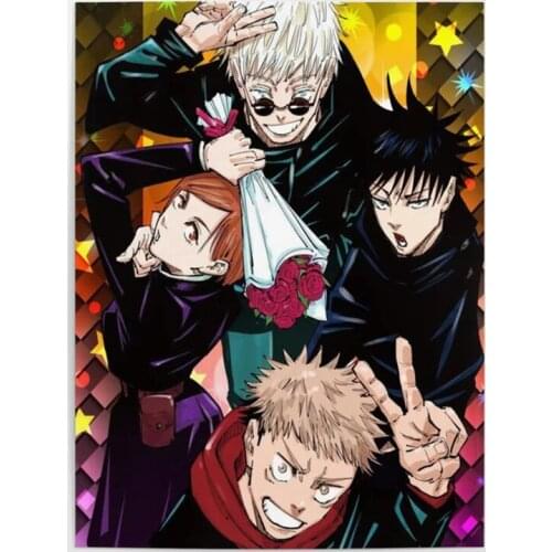 HD Print Jujutsu Kaisen Pictures Wall Art Modular Japanese Anime Poster Home Decoration For Living Room No Frame Canvas Painting