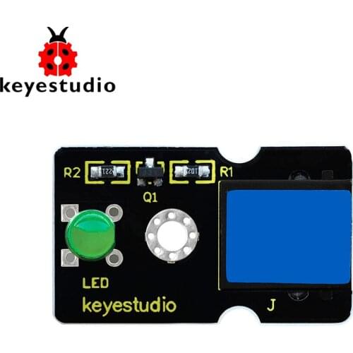 Keyestudio RJ11 EASY plug Green LED Module (GREEN)for Arduino STEM