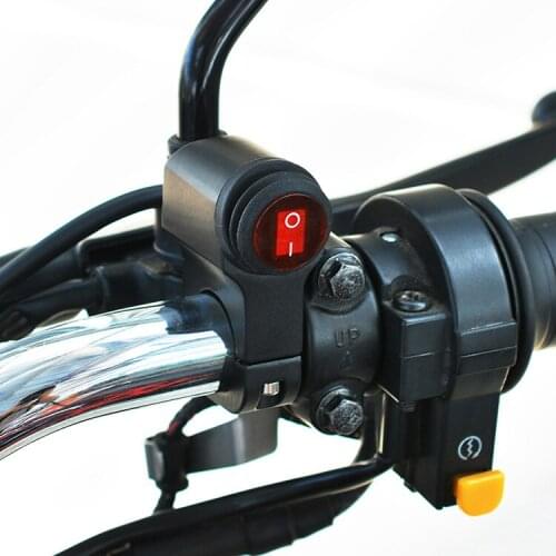 Motorcycle modified aluminum alloy handlebar switch waterproof headlight fog light switch modified electric tricycle 12v