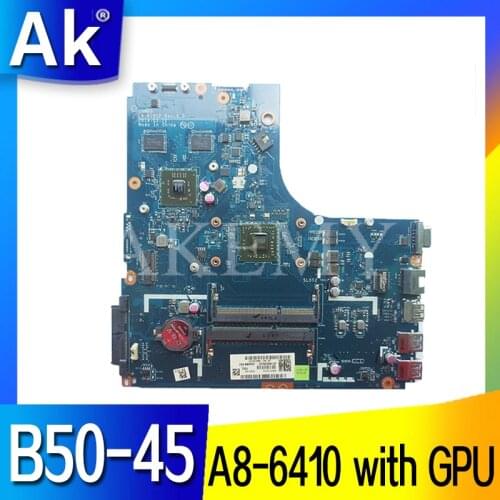 New Original Laptop For Lenovo B50-45 Motherboard Mainboard W8P AMD A8-6410 5B20G37213 2G ZAWBB LA-B291P DDR3
