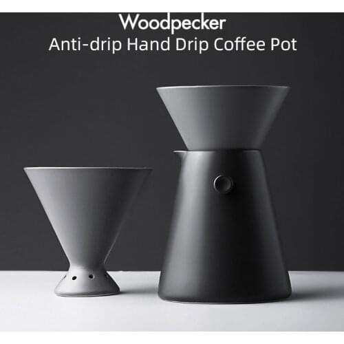 2021 New Design Household Hand Drip Coffee Set with Filter V60 Drip Brewing Device Ceramic Material 650ml Sharing Coffee Pot
