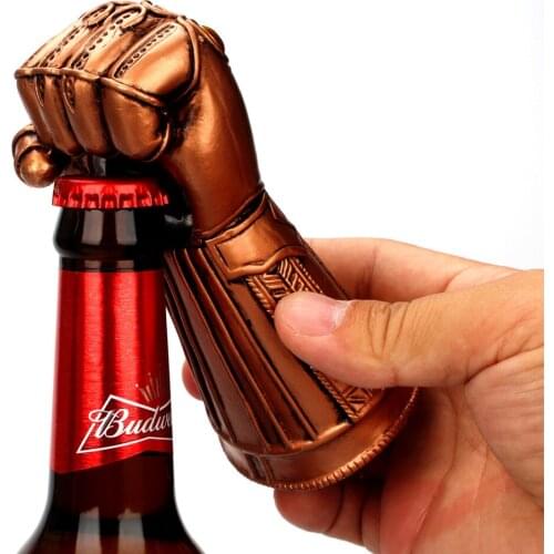 Creative Thanos Fist Beer Opener Resin Wine Drink Opener Soda Beverage Lid Cap Remover Manual Drink Opener Useful Home Bar Tools
