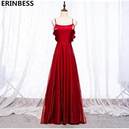 Vestido De Festa Sexy Backless Burgundy Prom Dresses Long Dress Floor Length A-line Prom Dress 2020 Fashion Robe De Soiree