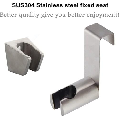 304 Stainless Steel Toilet Spray Gun Hook Hanging Rack Bathroom Accessories Bidet Shattaf Nozzle Seat Bracket Shower Head Holder