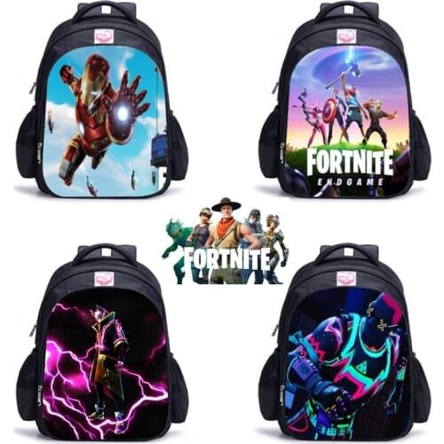 Fortnite Backpack Kids School Bag Anime Leather Backpacks Student Boys Knapsack Nylon Rucksack Boy Men Printed Schoolbag
