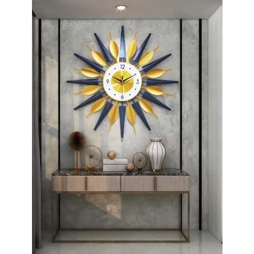 Nordic modern simple living room wall clock creative home decoration clock personality art light luxury wall clock hanging wall