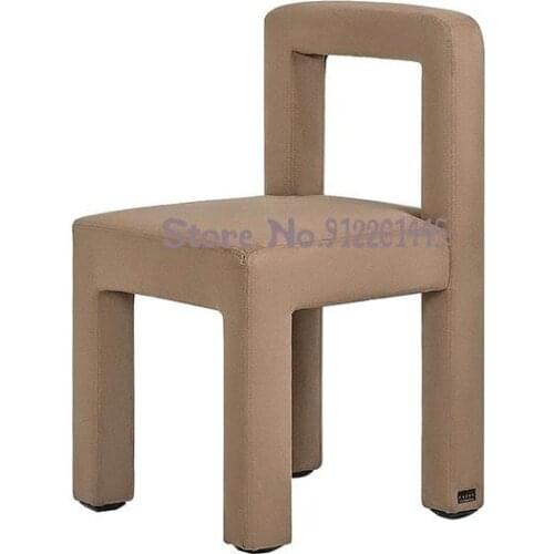 Light Luxury Dining Chair Home Backrest Stool Net Red Simple Modern Desk Chair Wabi Style Designer Single Chair
