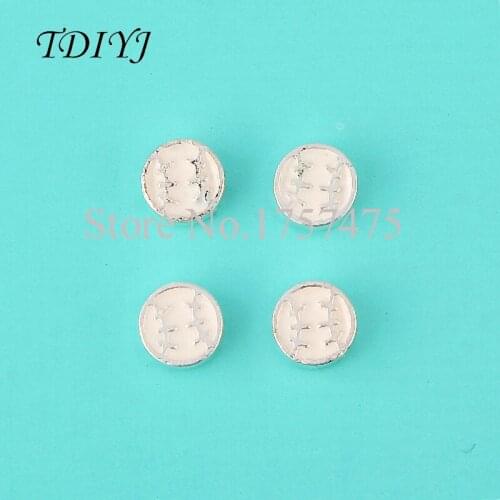 TDIYJ New Design (20 pieces/lot) 7mm Alloy Softball Floating Charms fit for Glass Floating Locket F014