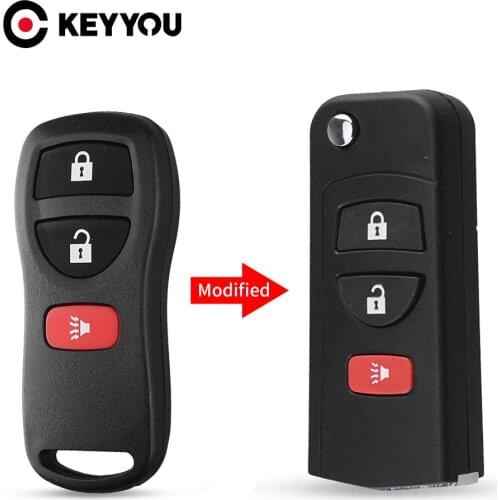 KEYYOU Replacement Remote Car Key Shell Fob For Nissan INFINITI G35 I35 350Z Sentra Altima Maxima Xterra Frontier TITAN