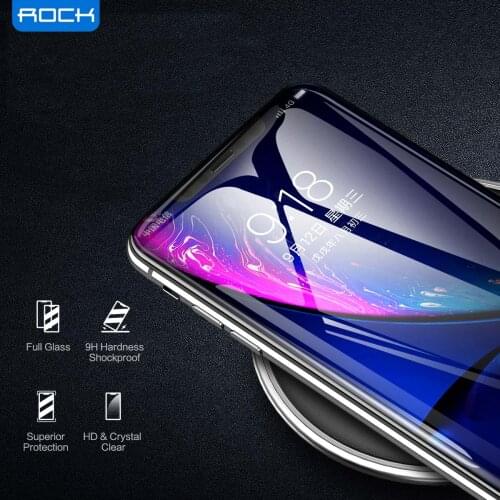 ROCK Protective Tempered Glass For iPhone 11 Pro 11 Pro Max X Xs Max Screen Protector Glass Anti Blue Light For iphone XR