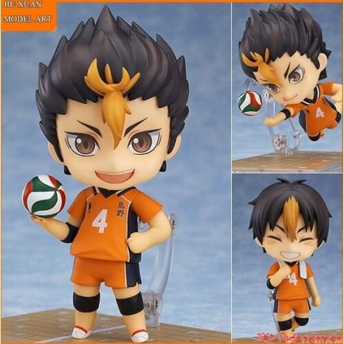 100% Original:Haikyuu!! Yu Nishinoya #689 Q version figma PVC Action Figure Anime Figure Model Toys Figure Collection Doll Gift
