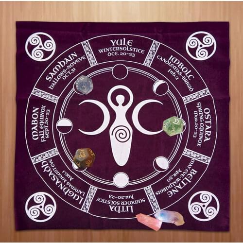19.68*19.68In Altar Tarot Card Cloth Soft Astrology Tablecloth