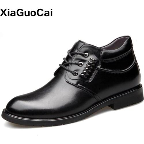 2021 Winter Men Ankle Boots Luxury British Business Male Boots With Fur High Top Mans Footwear Comfortable Fashion Lace Up Botas