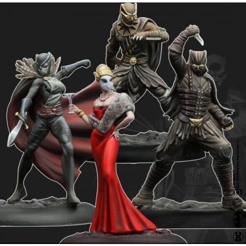 35mm Resin Figure Model Kit Unassambled Unpainted//M104(4 figures)