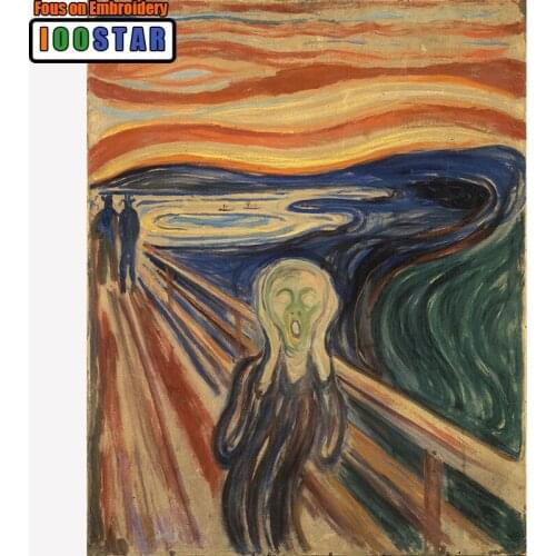 Diamond Embroidery Painting 3D Full Drill Diamond Mosaic Cross Stitch "Man Screams" Full Pasted Painting DIY Crafts Decor Home
