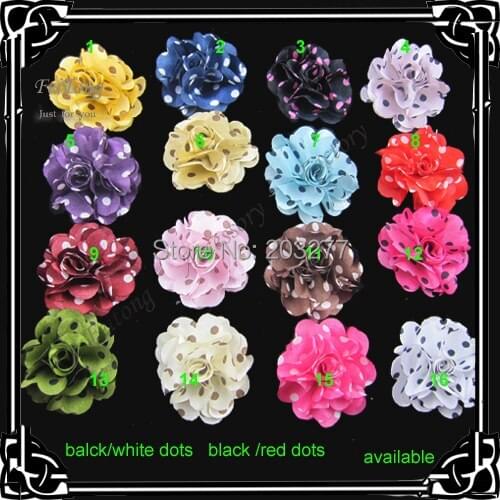 Free shipping!36PCS/LOT 6CM New men satin polka dots flowers brooch pin lapel pins
