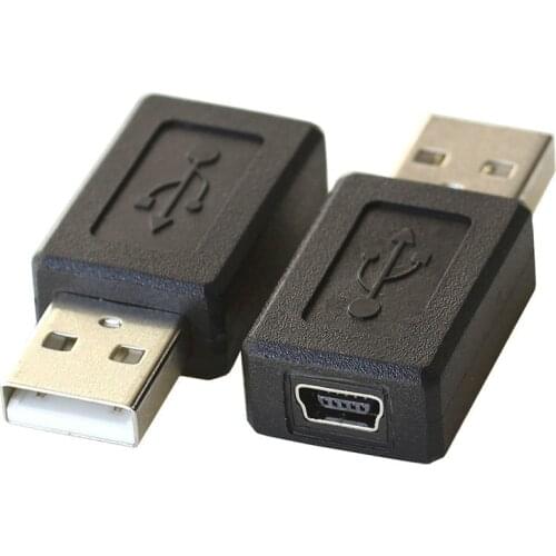 1 Piece USB Male to Mini USB Female Adapter USB Female Device Change into Mini USB2.0 Female