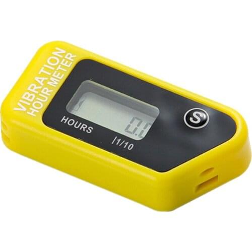 Digital Wireless Vibration Hour Meter Resettable Meter For Motorcycle ATV Dirt Bike Lawn Mower Machine Equipment RL-HM016B