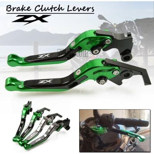 CNC Motorcycle Adjustable Folding Brake Clutch Levers For Kawasaki ZX10R ZX12R ZX6R/ZX636R/ZX6RR ZX9R ZX 10 12 6 636 9 R RR Fold