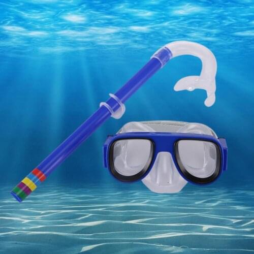 Kids Swimming Goggles Anti Fog Eye Swimming Accessories Silicone Goggles Glass Professional Swimming Goggles Snorkel Set