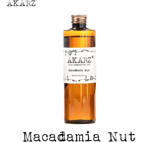 AKARZ Famous brand Macadamia nut Essential Oil natural aromatherapy high-capacity skin body care massage spa Macadamia nut Oil