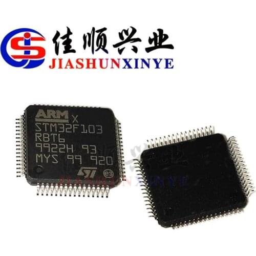IC STM32F103RBT6 package LQFP-64 ARM Microcontrollers - MCU 32BIT Cortex M3 128K FLASH 20KB RAM CONSULT-PRICE