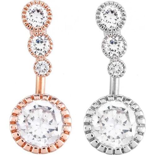 Sexy Dangling Navel Belly Button Rings Belly Piercing Crystal Surgical Steel Woman Body Jewelry Barbell Women Beach Accessories