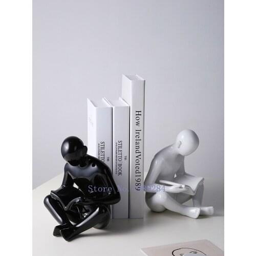 Creative ceramics Sculpture modern desktop Bookcase finishing Decorative accessories Home Crafts ornaments decoration