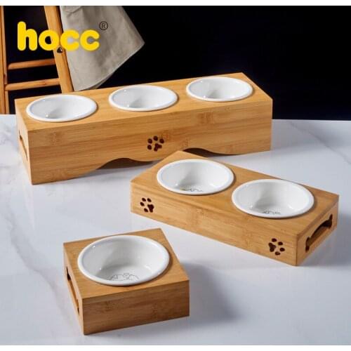 Cat bowl stainless steel to protect cervical spine cat dog food bowl from overturning