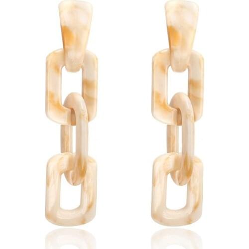 Fashion Jewelry Accessories Womens Earrings 5 Colors Resin Dangle Earrings for Women 2021