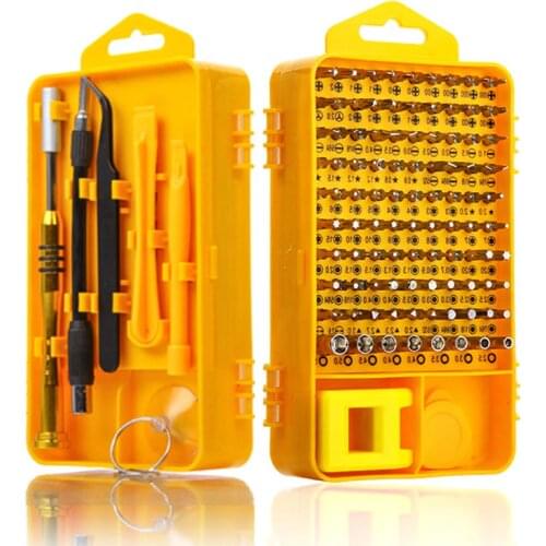 108 in 1 Screwdriver Sets Multi-function Computer Repair Tool Kit Essential Tools Digital Mobile Cell Phone Tablet PC Repair