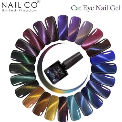 NAILCO Cat Eye Gel Nail Polish 10ml 46 Color 3D UV/LED Nail Art lakiery hybrydowe Nail Gel Vernis Soak Off Lacquer Nail Gel lak