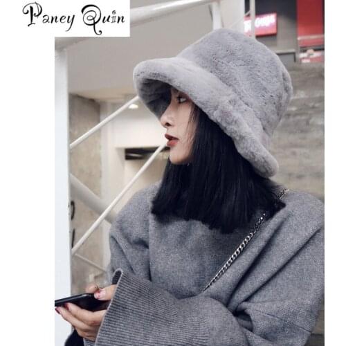 New warm womens hat fur leisure Women Winter Hat Thick warm flat caps Outdoor Beanies Baggy Headwear hat Cap wholesale