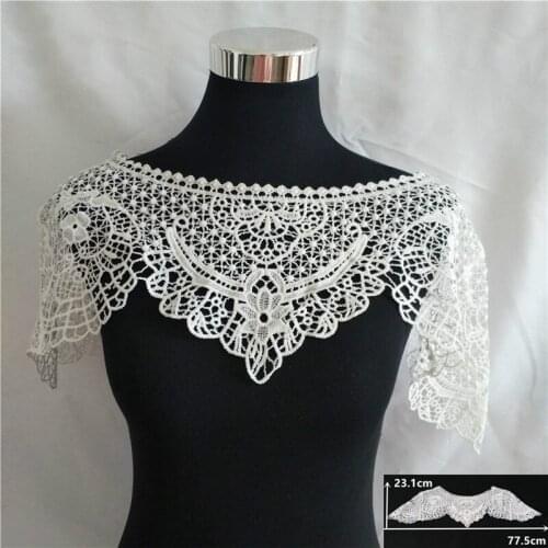 New White Fake Collar Shawl Lace Collar Hollow Vest Women Cover Accessories