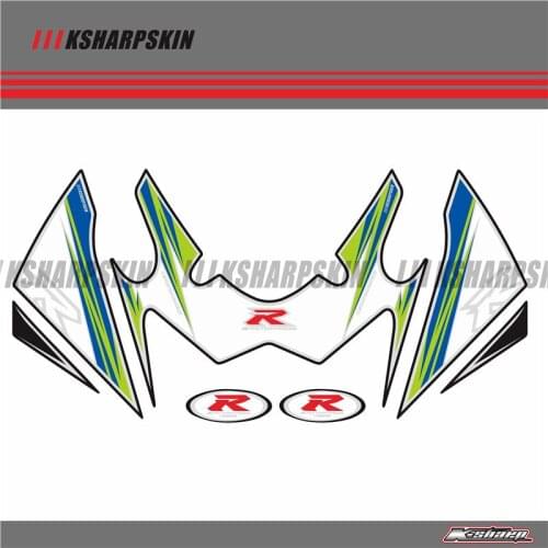 Front Fairing Motor Number Board 3D Gel Protector for SUZUKI GSXR600 GSXR750 2011-2017 GSXR 600 750 11 12 13 14 15 16 17