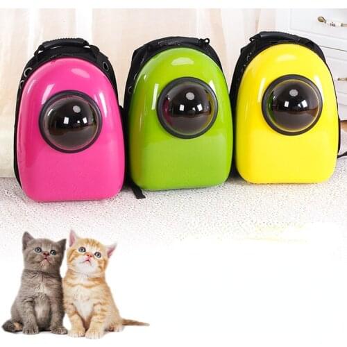 Space Capsule Pet Cat Backpack Breathable Outdoor Travel Double Shoulder Bag Cats Dogs Durable Carrier Pet Carrying Supplies