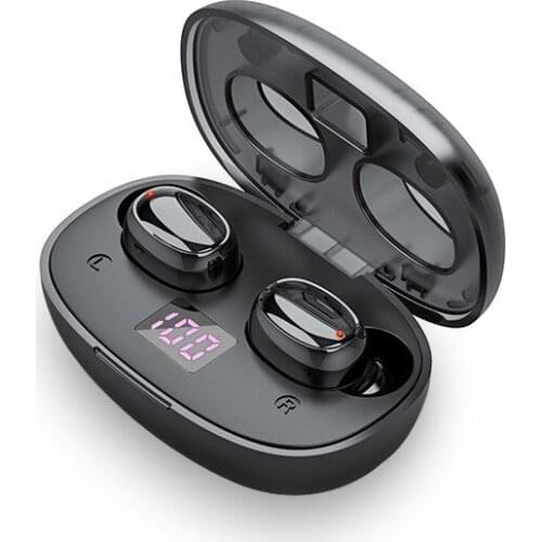 TWS Wireless Bluetooth Earphones Waterproof Portable LED Display Touch Control 3D Surround Earphone Stereo Hifi Headset